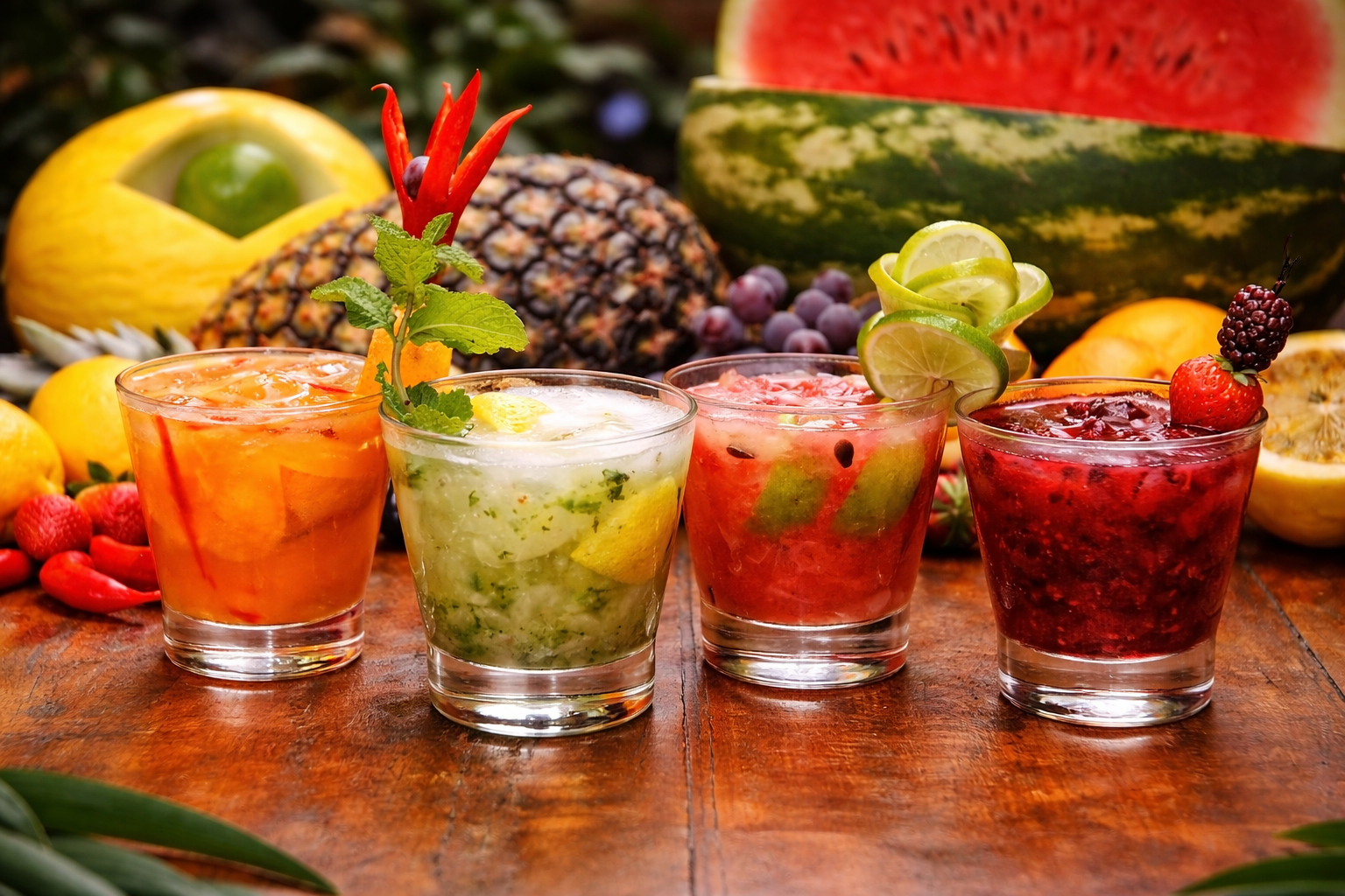 Receita de Caipiroska de Frutas